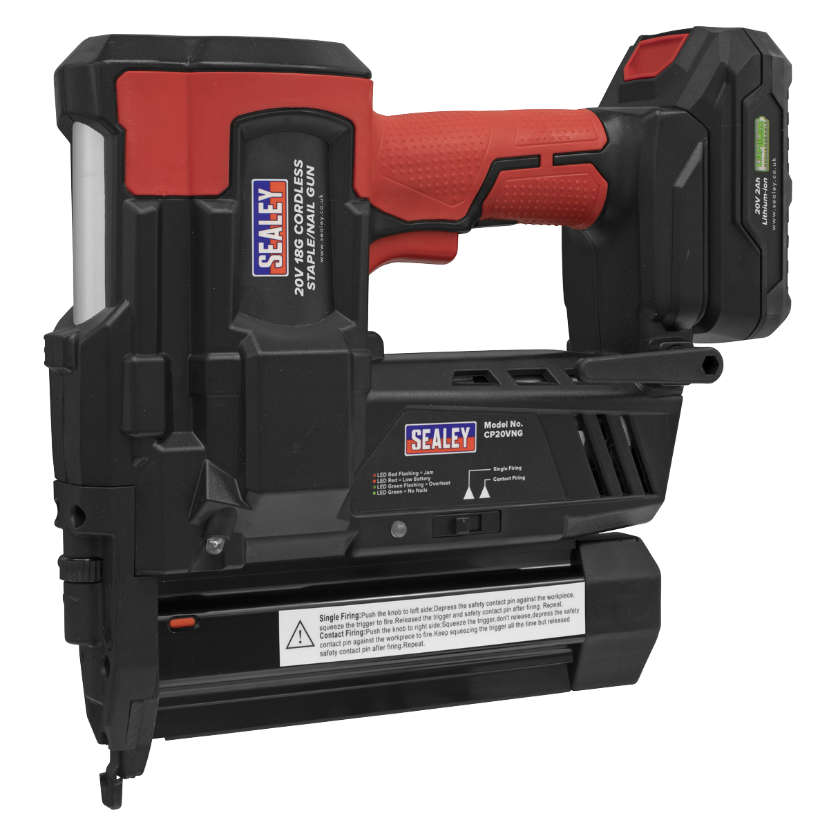 Sealey CP20VNG SV20 Series 18G Cordless Nail/Staple Gun 20V - Body Only