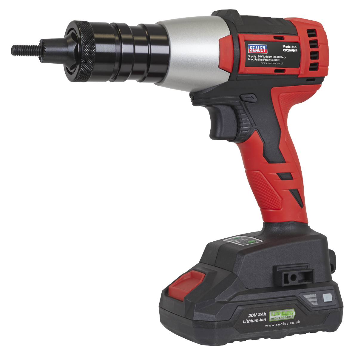 Sealey CP20VNR SV20 Series Brushless Cordless Nut Riveter 20V - Body Only