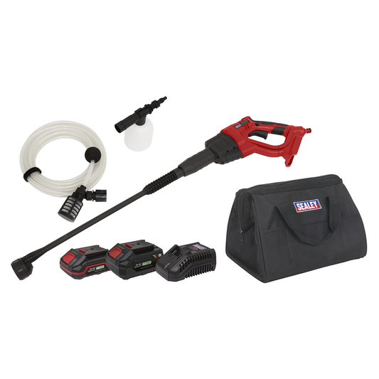 Sealey CP20VPWKIT SV20 Series 22Bar Cordless Pressure Washer Kit 20V - 2 Batteries