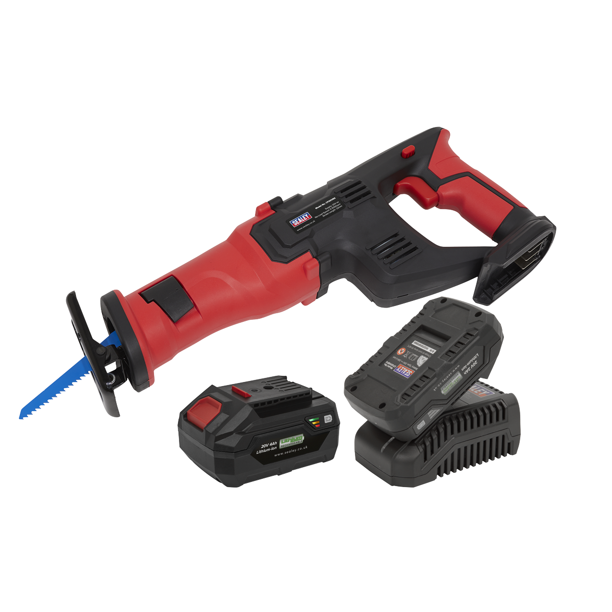 Sealey CP20VRSKIT SV20 Series Cordless Reciprocating Saw 20V - 2 Batteries