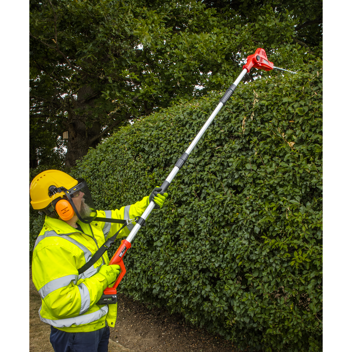 Sealey CP20VTP01 SV20 Series Cordless Telescopic Hedge Trimmer Kit 20V 2Ah