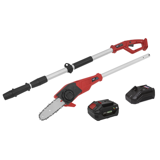 Sealey CP20VTP02 SV20 Series 20cm Cordless Telescopic Chainsaw Kit 20V 4Ah