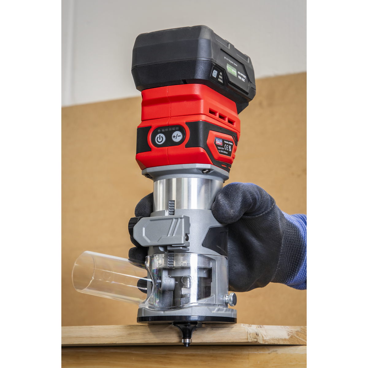 Sealey CP20VTRKIT1 SV20 Series Cordless Trimming Router Kit 20V 4Ah