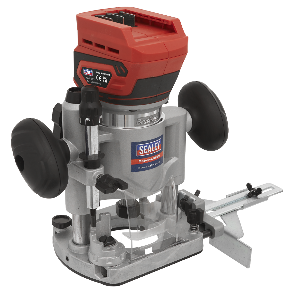 Sealey CP20VTRKIT SV20 Series Cordless Trimming Router Kit 20V 4Ah - 2 Batteries