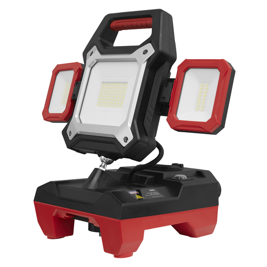 Sealey CP20VWL SV20 Series 2-in-1 Cordless/Corded 45W SMD LED Worklight 20V/230V - Body Only