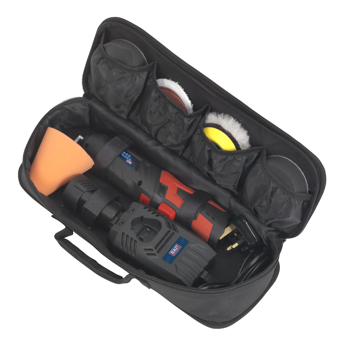 Sealey CP2812V Cordless Mini Sander/Polisher Kit 75mm 12V