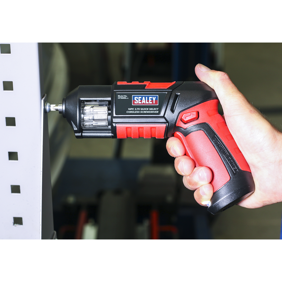 Sealey CP36MS Cordless Quick Select Screwdriver 3.7V 14pc