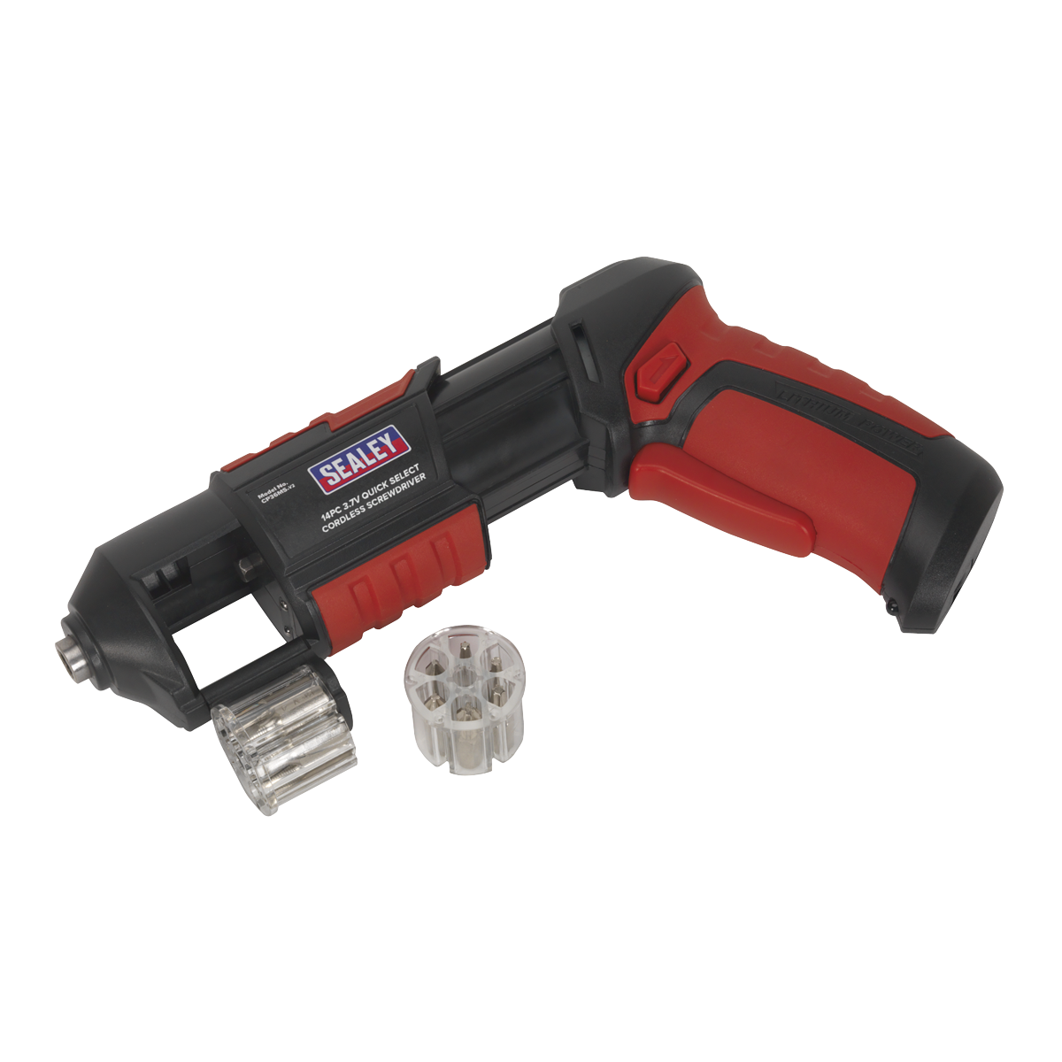 Sealey CP36MS Cordless Quick Select Screwdriver 3.7V 14pc