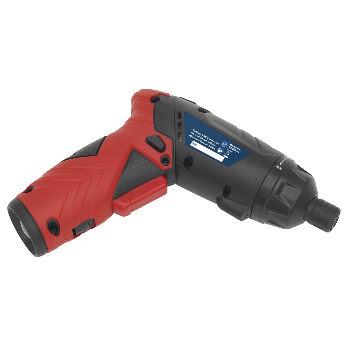 Sealey CP36S Cordless Screwdriver Set 3.6V 53pc