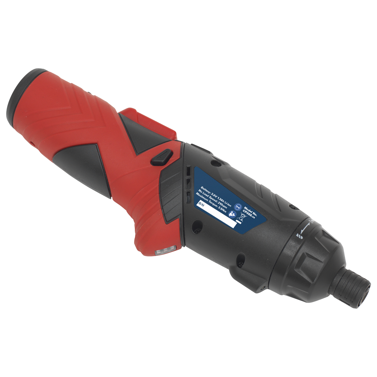 Sealey CP36S Cordless Screwdriver Set 3.6V 53pc