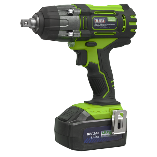 Sealey CP400LIHV 1/2"Sq Drive Hi-Vis Cordless Impact Wrench 18V 3Ah