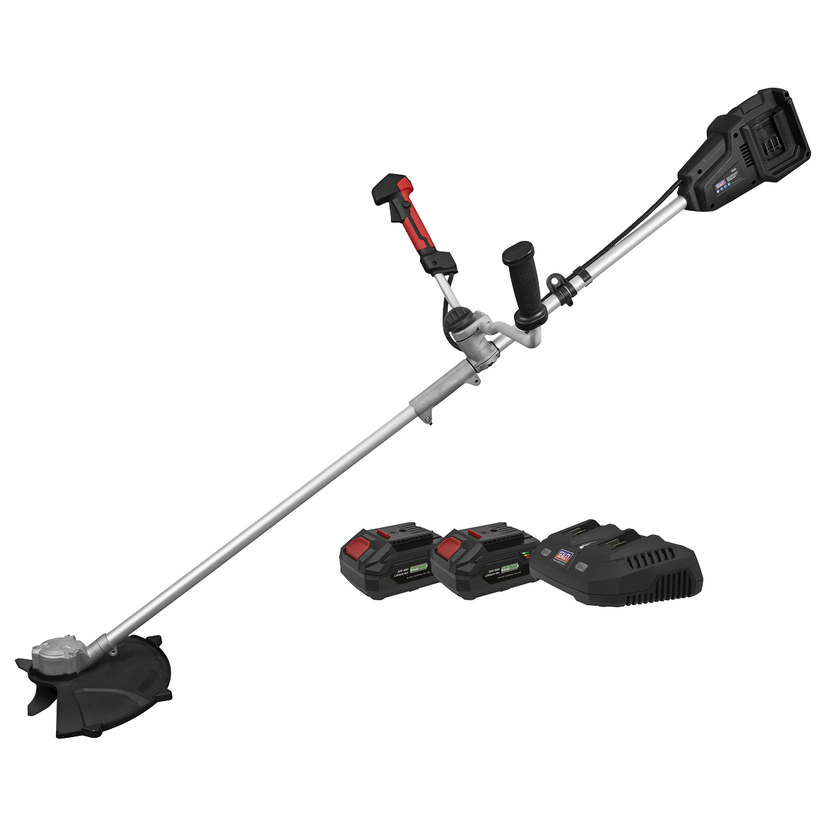 Sealey CP40VBCKIT Cordless Brush Cutter & Trimmer Kit 40V 4Ah SV20 Series 35cm