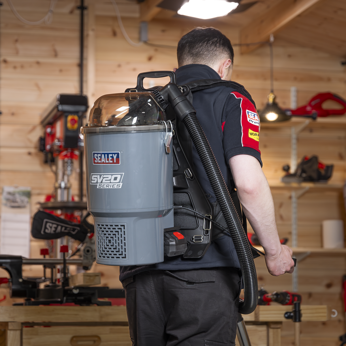 Sealey CP40VBVKIT Cordless Backpack Vacuum Kit SV20 Series 40V