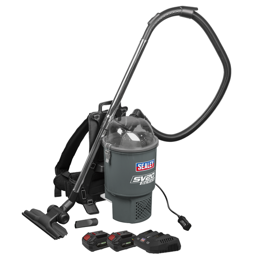 Sealey CP40VBVKIT Cordless Backpack Vacuum Kit SV20 Series 40V
