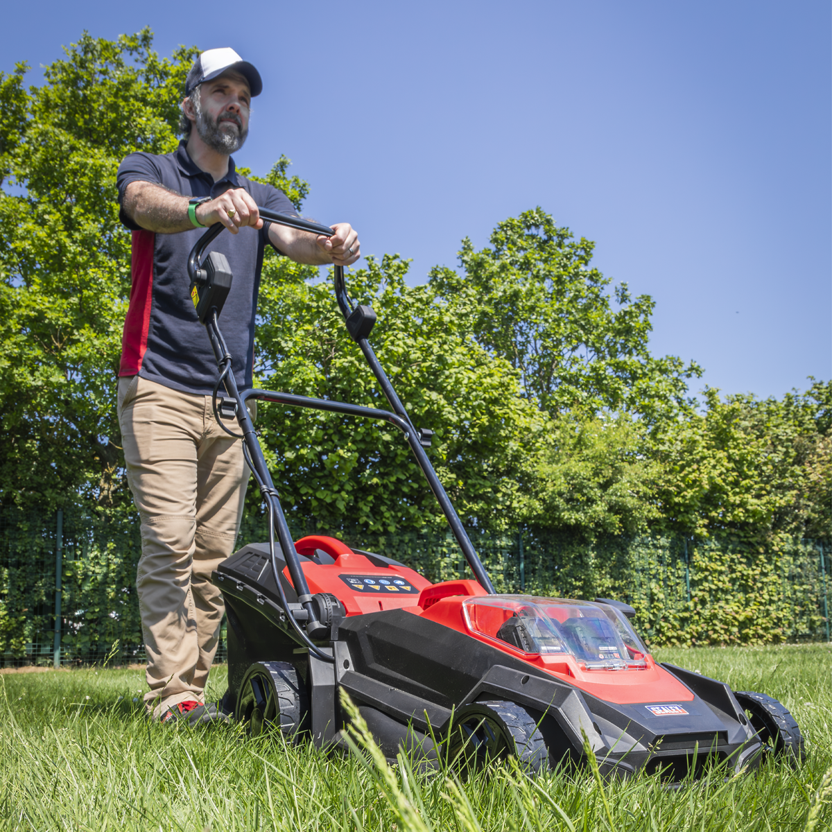 Sealey CP40VLMKIT SV20 Series Cordless Lawn Mower Kit 40V 4Ah 40cm