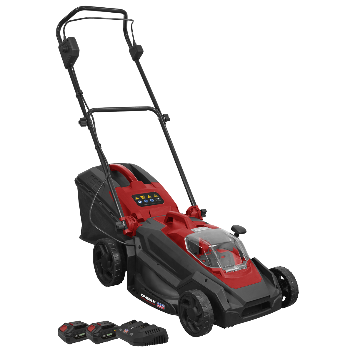 Sealey CP40VLMKIT SV20 Series Cordless Lawn Mower Kit 40V 4Ah 40cm