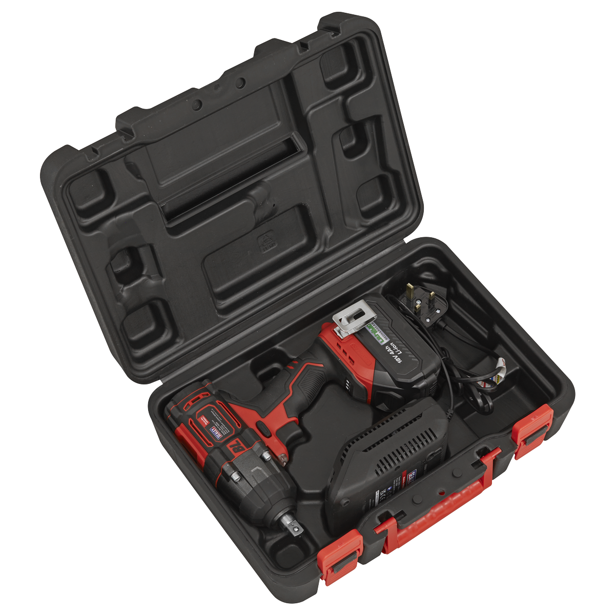 Sealey CP650LI 1/2"Sq Drive Cordless Brushless Impact Wrench 18V 4Ah