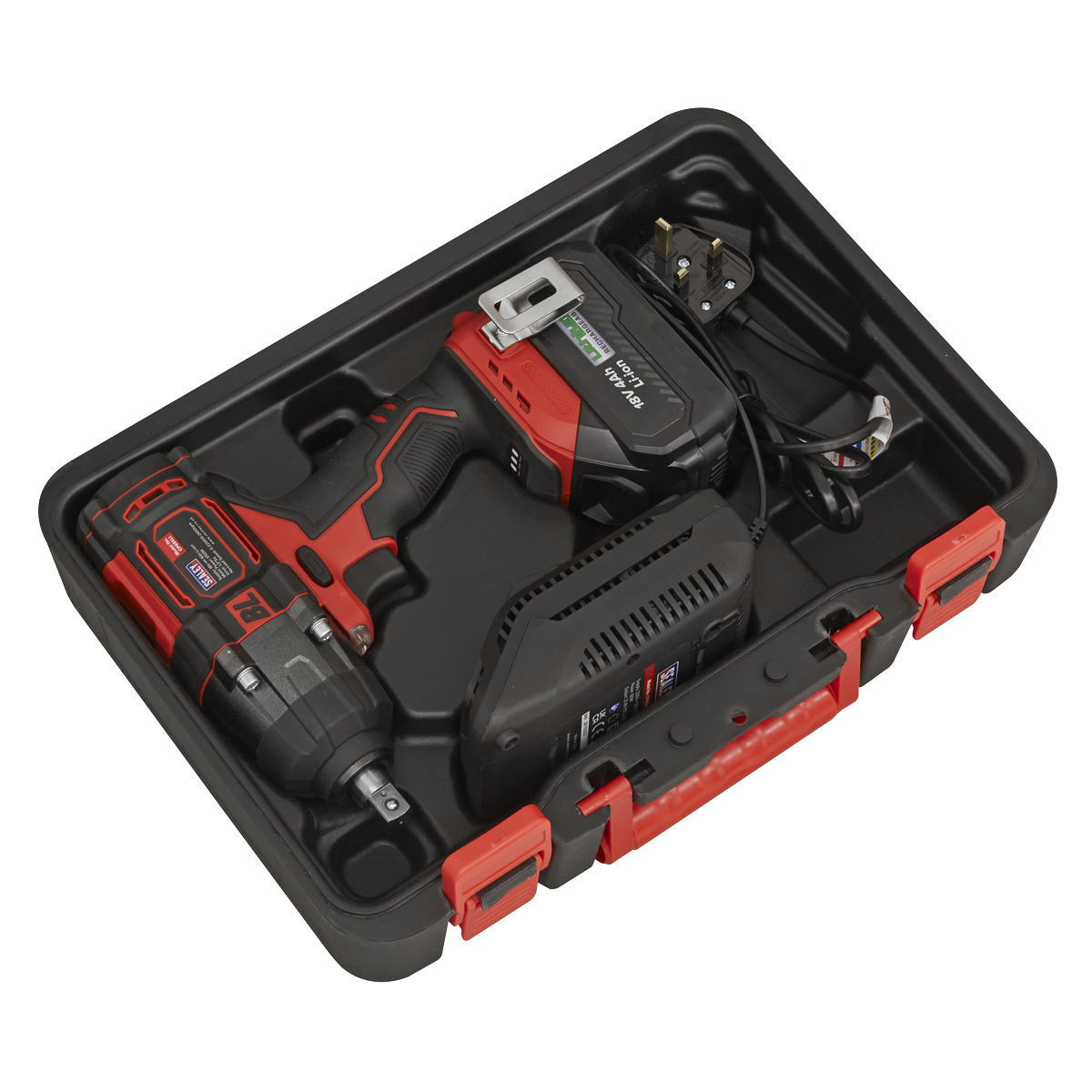 Sealey CP650LI 1/2"Sq Drive Cordless Brushless Impact Wrench 18V 4Ah