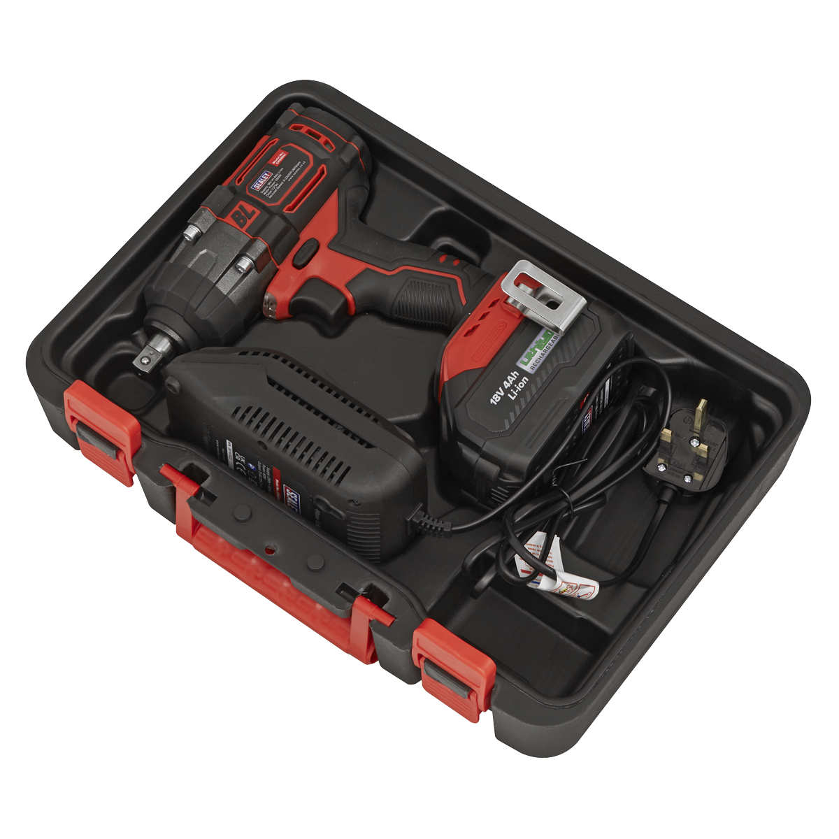 Sealey CP650LI 1/2"Sq Drive Cordless Brushless Impact Wrench 18V 4Ah