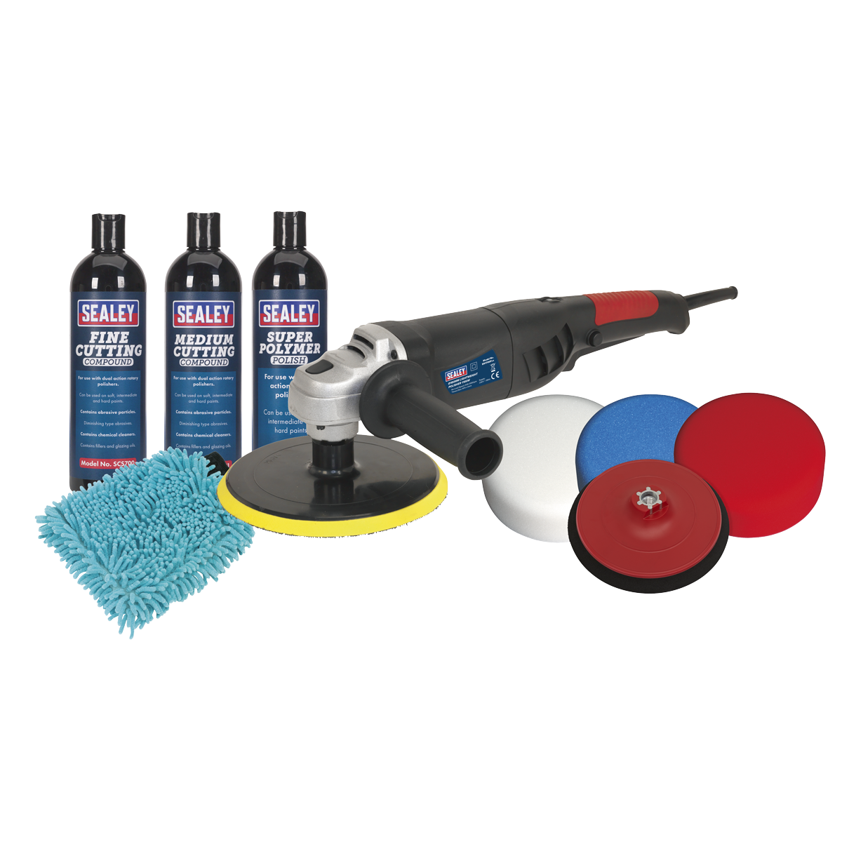 Sealey CPK05 180mm Pro Polishing & Compounding Kit 1100W/230V