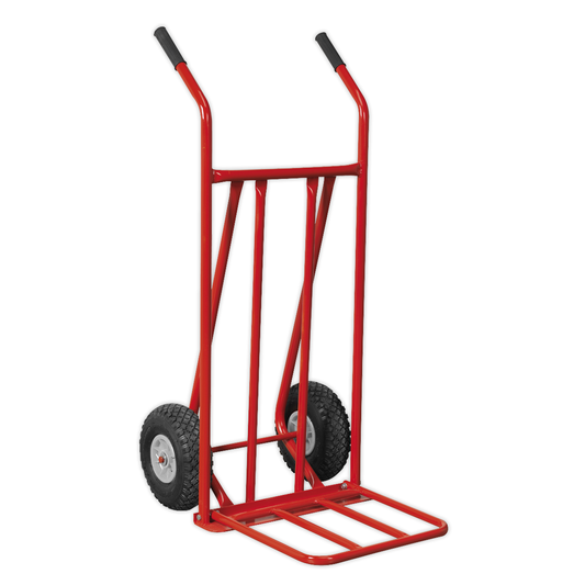 Sealey CST800 Folding Sack Truck with Pneumatic Tyres 150kg Capacity