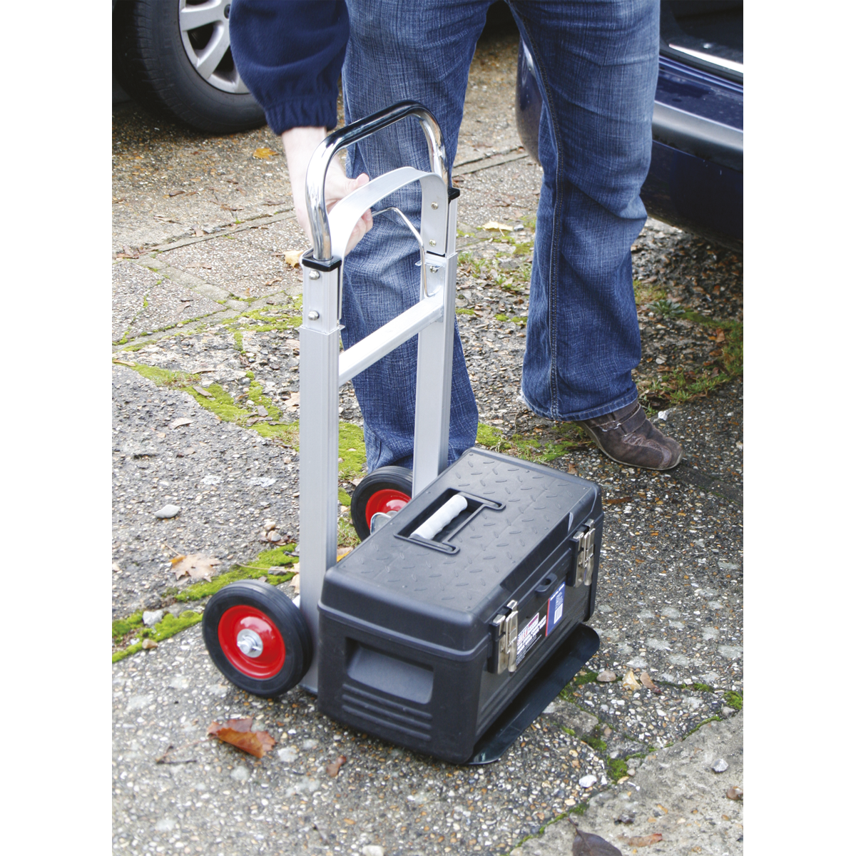 Sealey CST980 Aluminium Folding Sack Truck 90kg Capacity