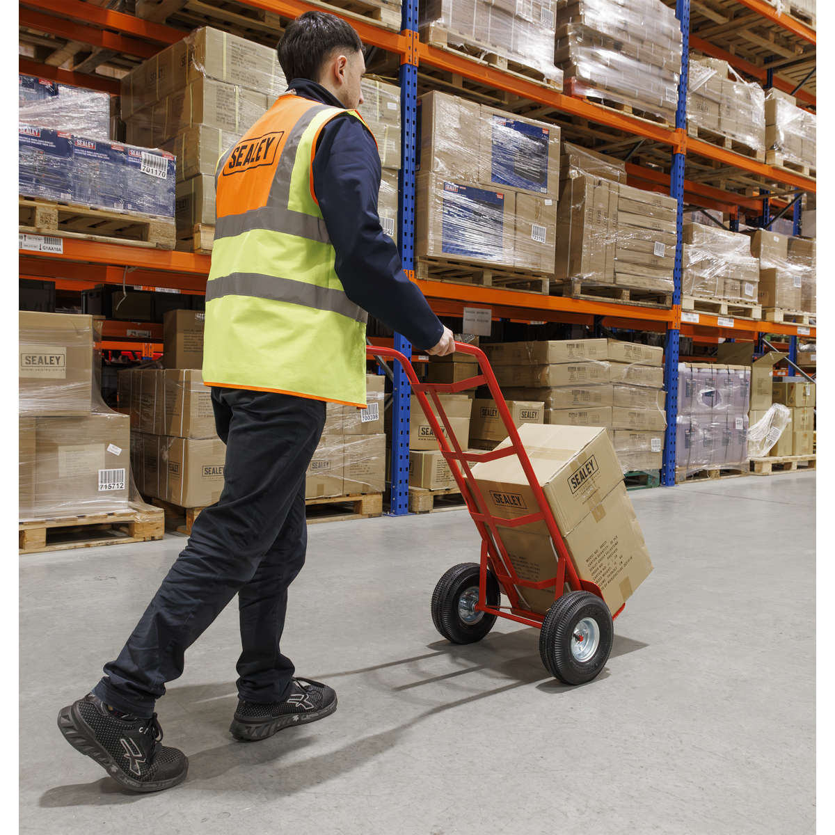 Sealey CST986 Sack Truck with Pneumatic Tyres 200kg Capacity