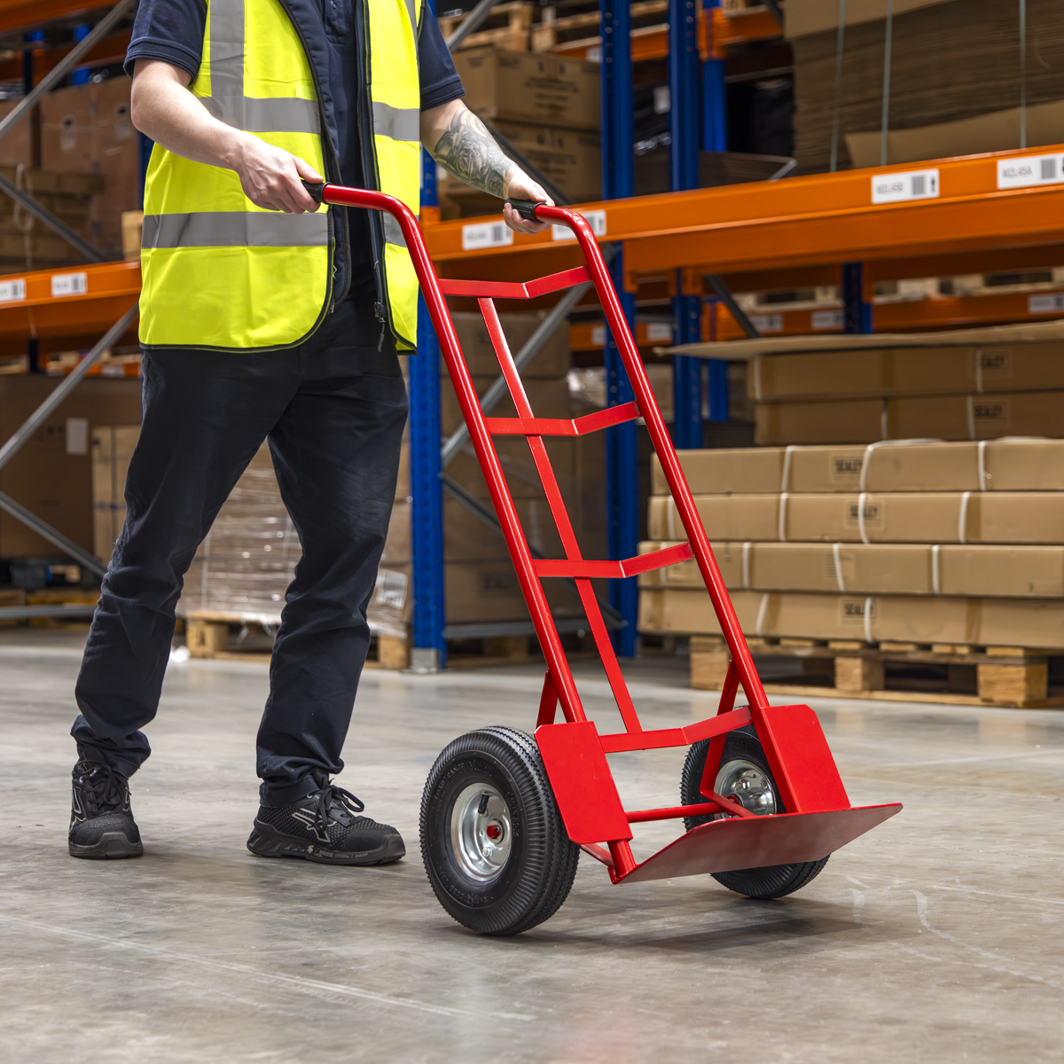 Sealey CST986 Sack Truck with Pneumatic Tyres 200kg Capacity