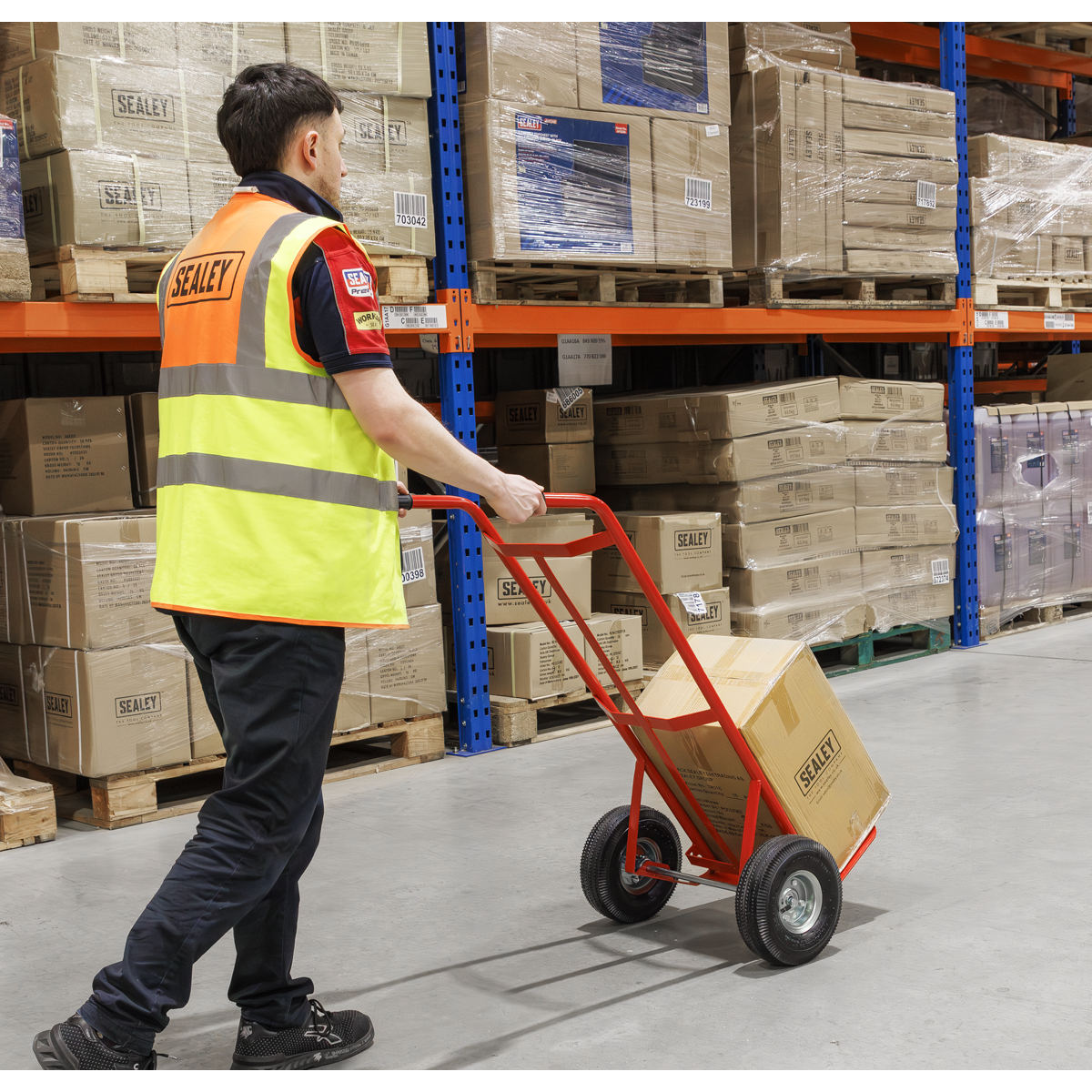 Sealey CST987 Sack Truck with Pneumatic Tyres 200kg Capacity