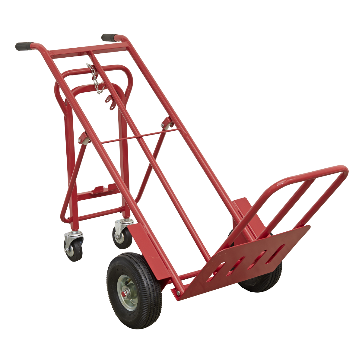 Sealey CST989 3-in-1 Sack Truck with Pneumatic Tyres 250kg Capacity