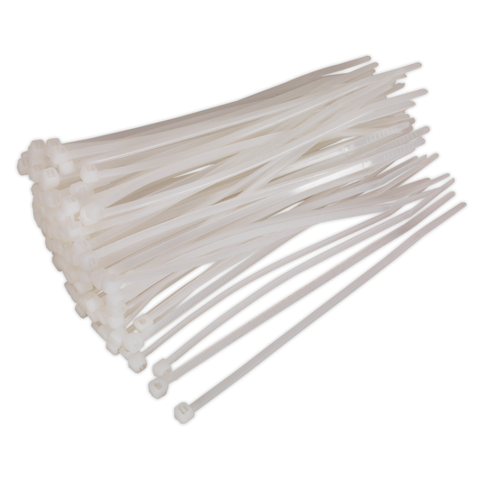 Sealey CT15036P100W Cable Tie 150 x 3.6mm, White - Pack of 100