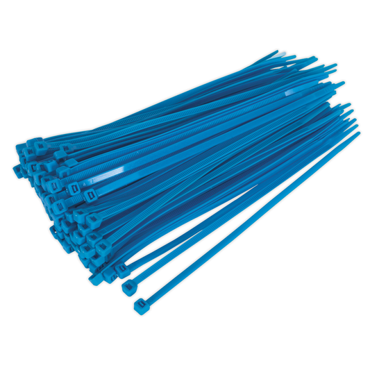 Sealey CT20048P100B Cable Tie 200 x 4.4mm, Blue - Pack of 100