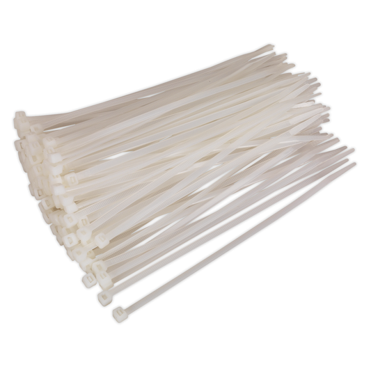 Sealey CT20048P100W Cable Tie 200 x 4.8mm, White - Pack of 100