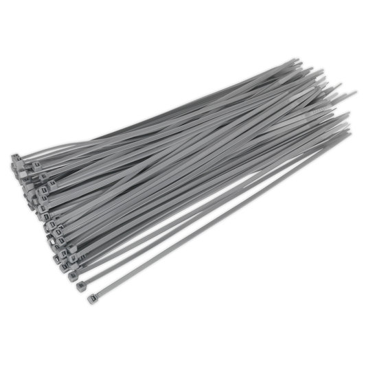 Sealey CT30048P100S Cable Tie 300 x 4.4mm, Silver - Pack of 100
