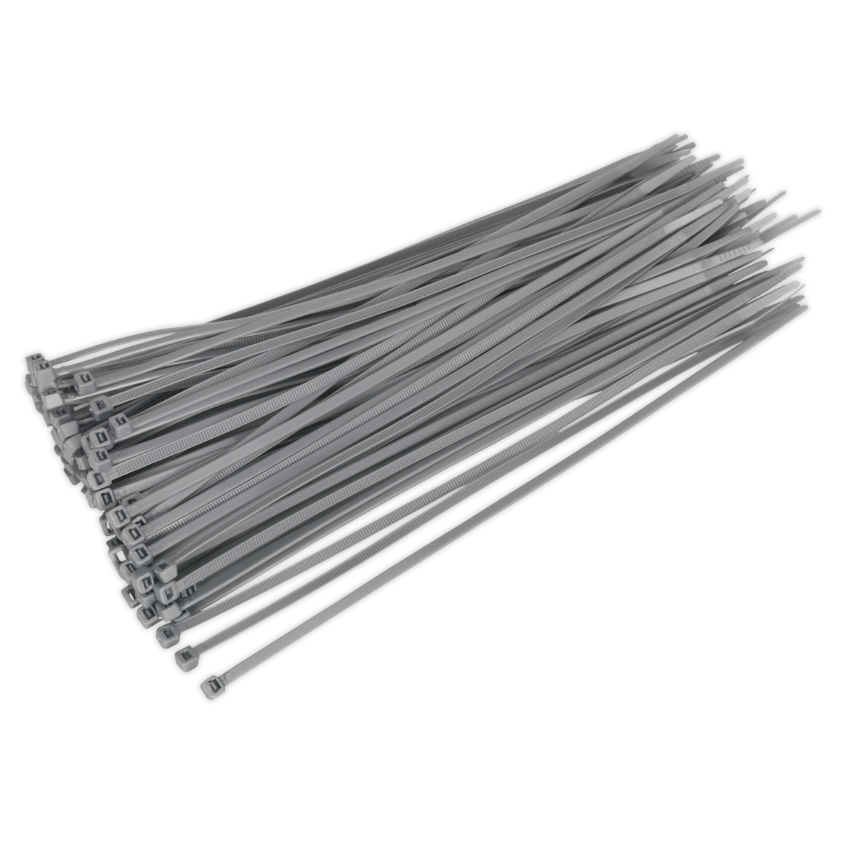 Sealey CT30048P100S Cable Tie 300 x 4.4mm, Silver - Pack of 100