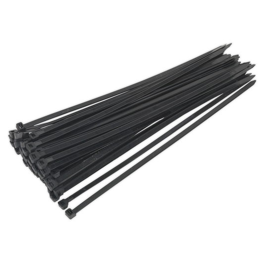 Sealey CT35076P50 Cable Tie 350 x 7.6mm, Black - Pack of 50