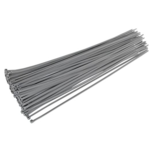 Sealey CT38048P100S Cable Tie 380 x 4.4mm, Silver - Pack of 100