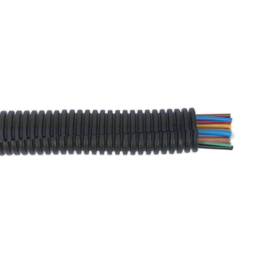 Sealey CTS1710 Split Convoluted Cable Sleeving Split 17-21mm 10m