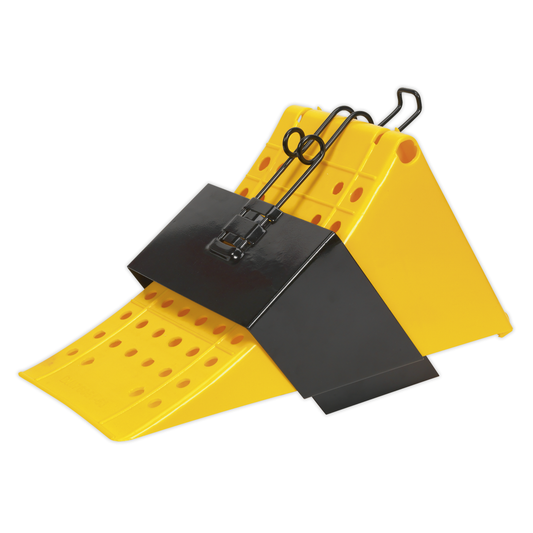 Sealey CV127 Commercial Wheel Chock with Bracket