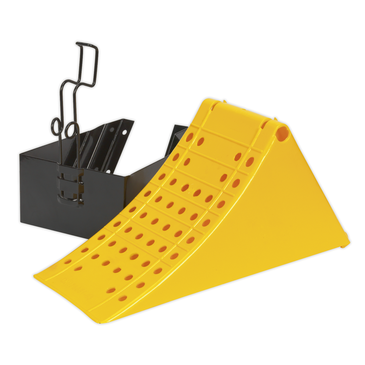 Sealey CV127 Commercial Wheel Chock with Bracket