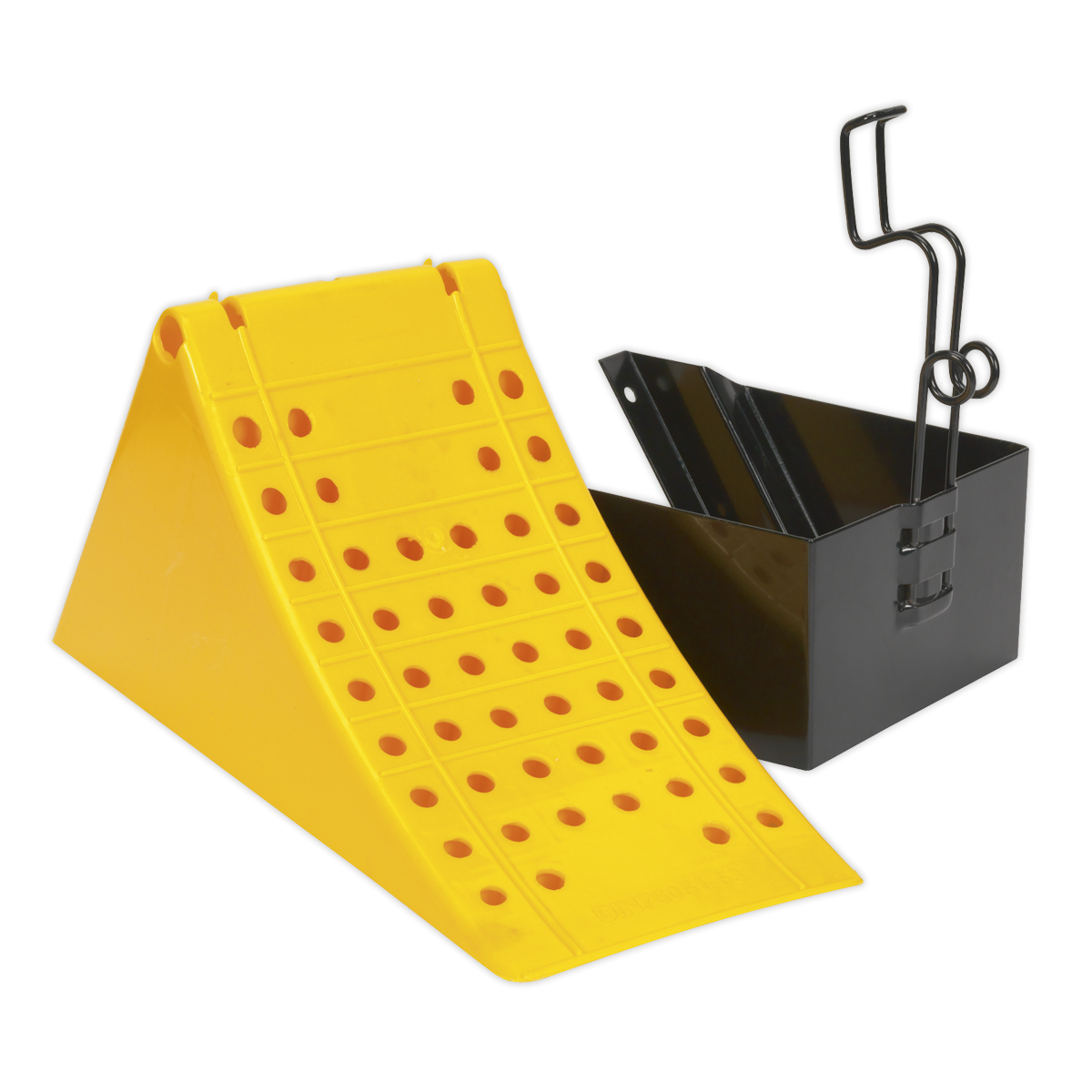 Sealey CV127 Commercial Wheel Chock with Bracket