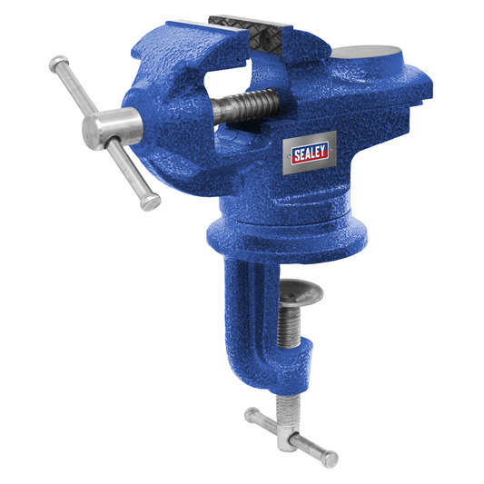 Sealey CV50 Portable Bench & Table Vice with 360° Swivel Base 50mm