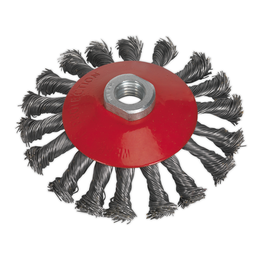 Sealey CWB115 115mm Conical Wire Brush M14 x 2mm
