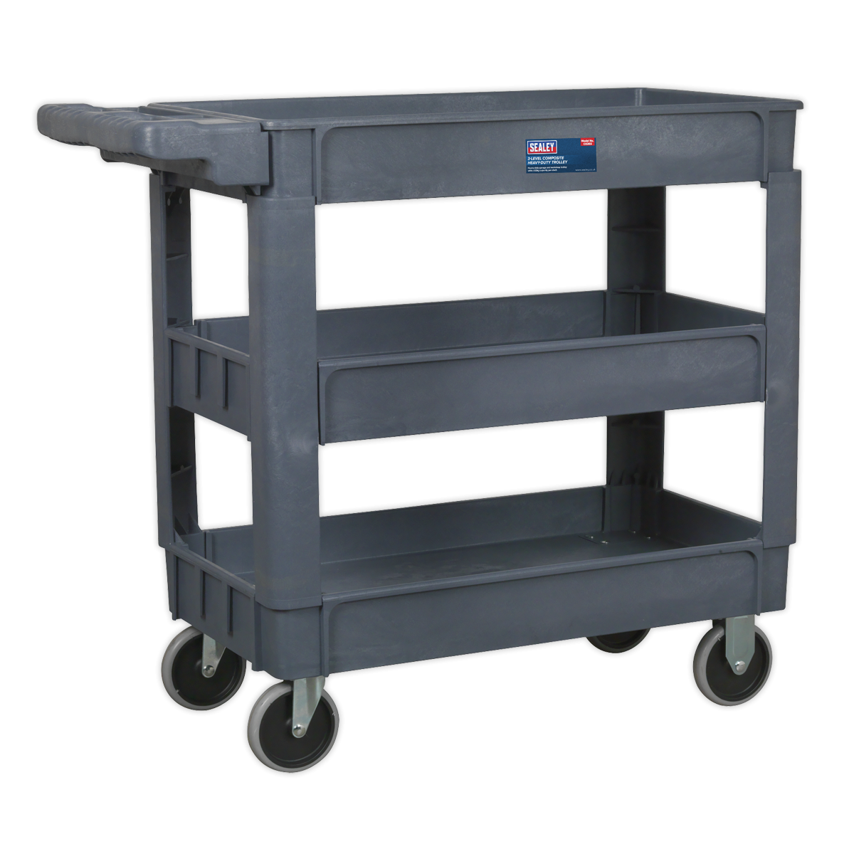 Sealey CX203 Composite Heavy-Duty Trolley 3-Level
