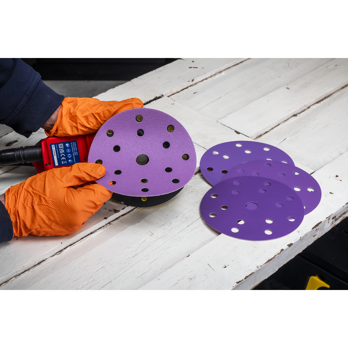 Sealey DAS150PS 150mm Dual Action Variable Speed Palm Sander 350W/230V