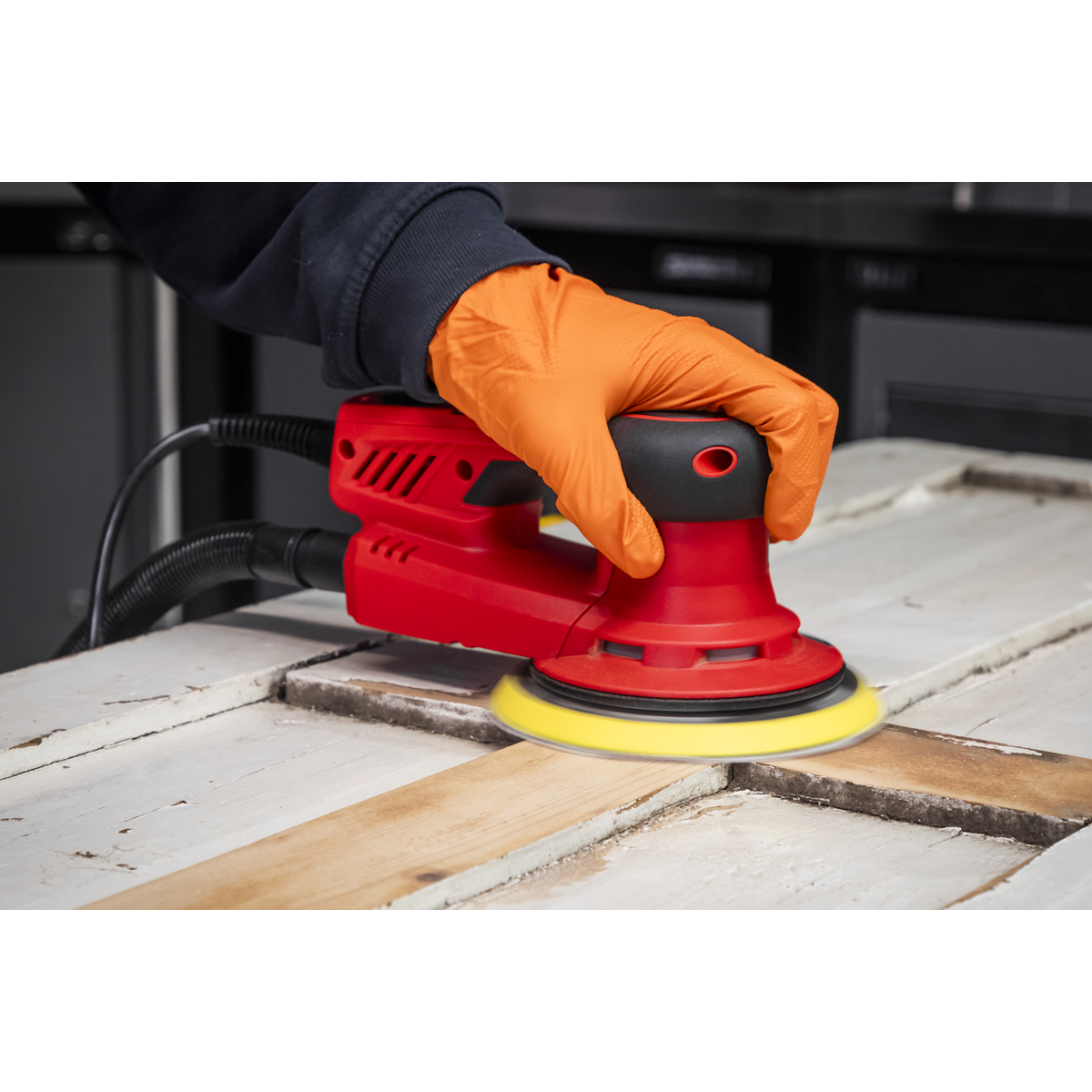 Sealey DAS150PS 150mm Dual Action Variable Speed Palm Sander 350W/230V