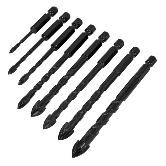 Sealey DBGC1 Tile & Glass Drill Bit Set 8pc