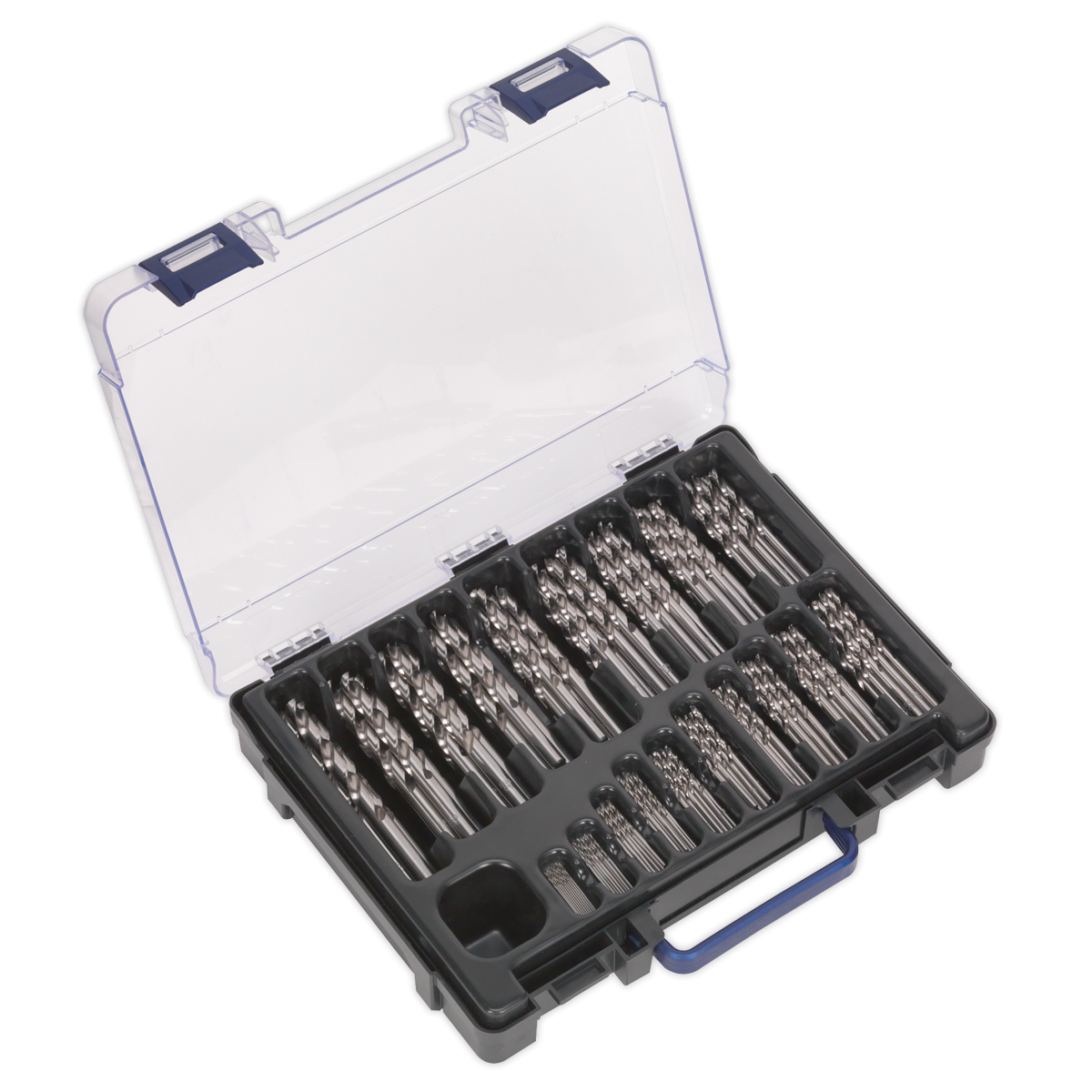 Sealey DBS170FG HSS Fully Ground Drill Bit Assortment 1-10mm 170pc
