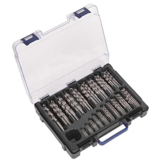 Sealey DBS170FG HSS Fully Ground Drill Bit Assortment 1-10mm 170pc