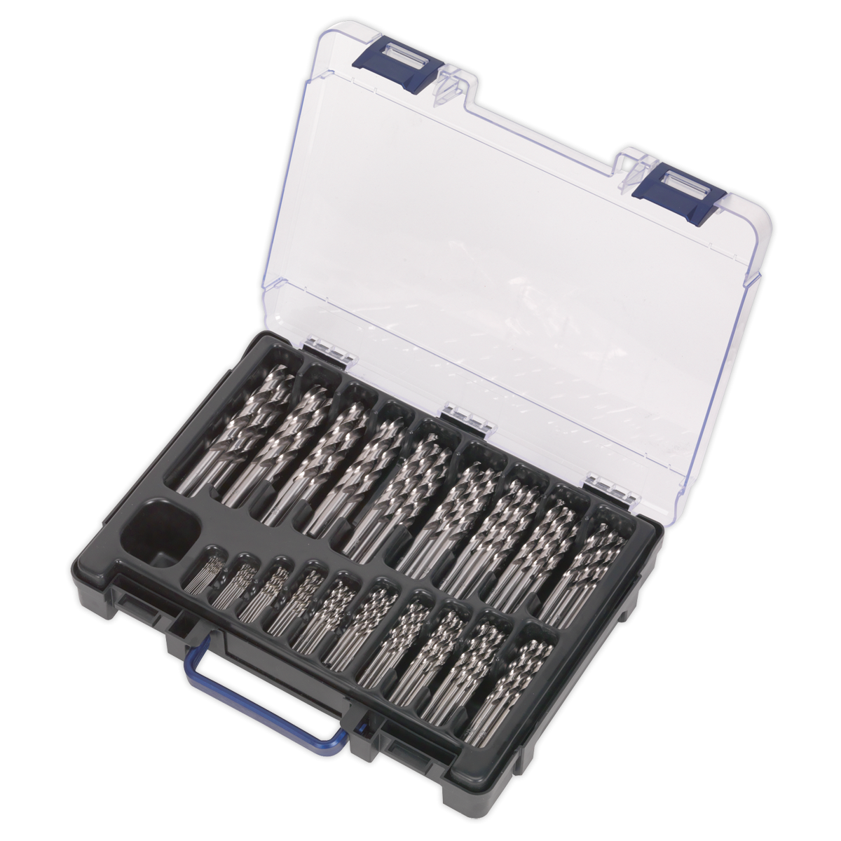 Sealey DBS170FG HSS Fully Ground Drill Bit Assortment 1-10mm 170pc